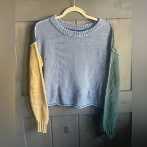American Eagle Outfitters Multicolor Crew Neck Sweater